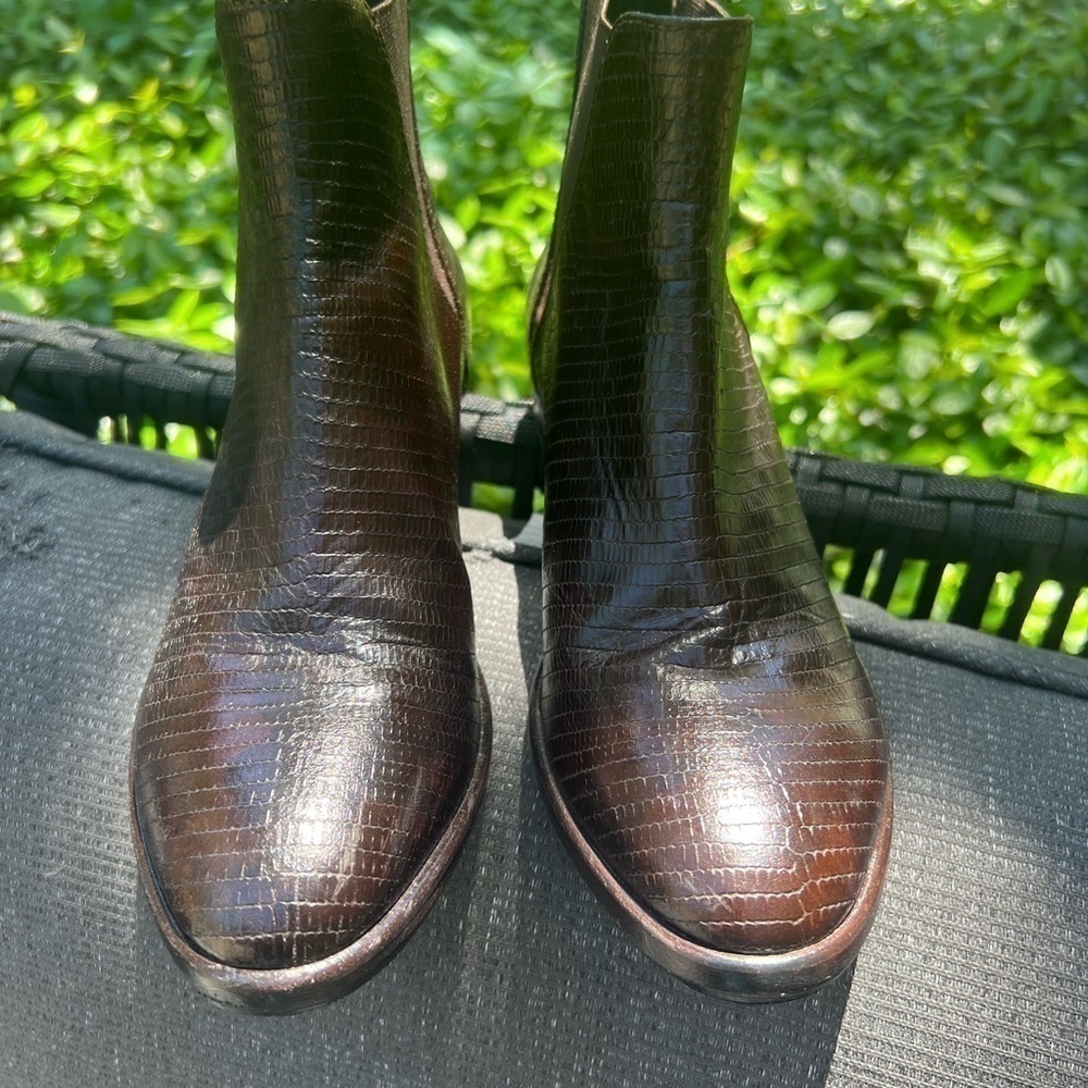 ▶️ Attilio Giusti Leombruni ◀️ AGL Italian Leather Boots - Picture 5 of 14